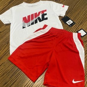 Nike shirt and shorts set brand new with tags. Size 7.